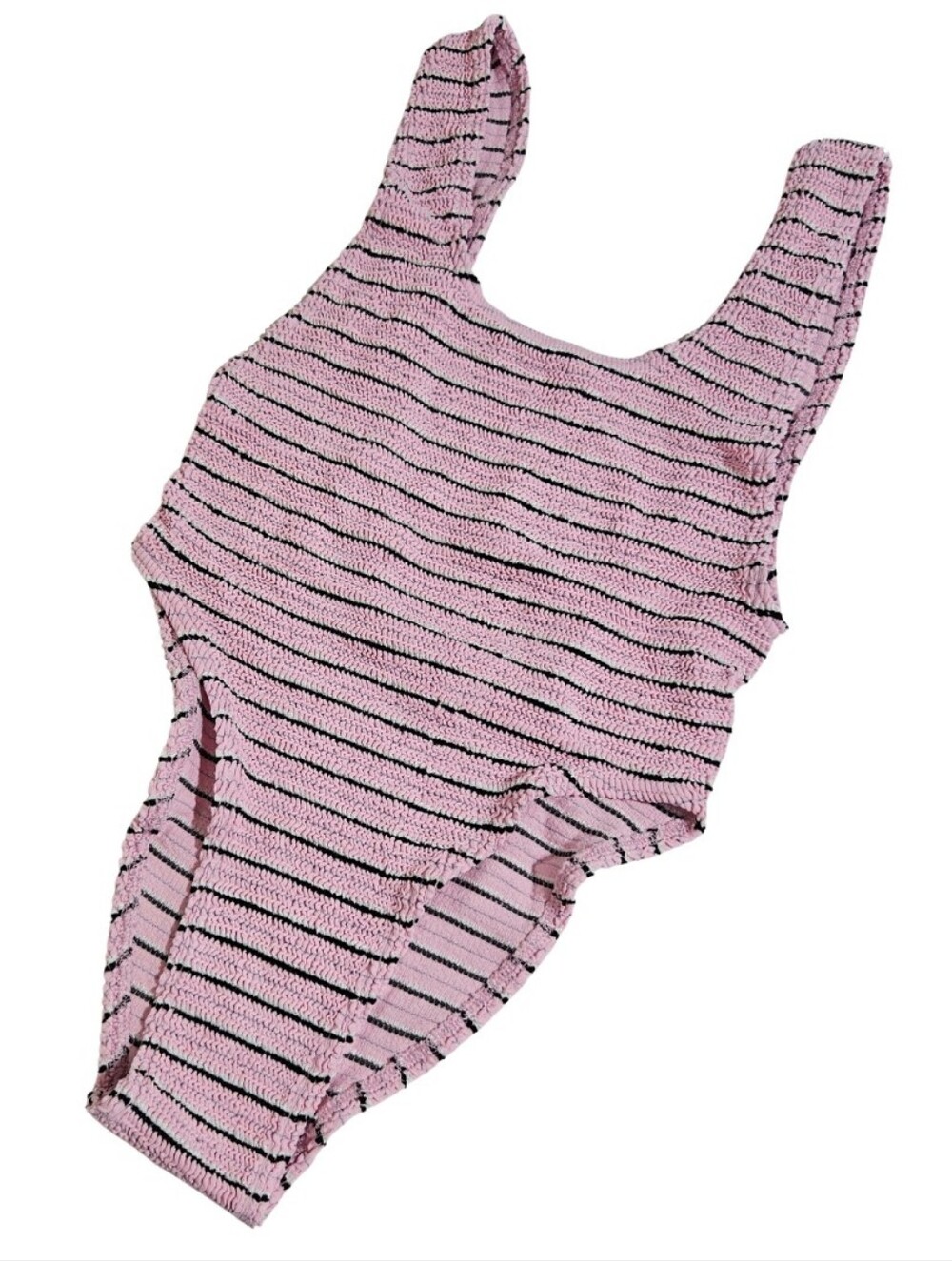 BOND-EYE Swimsuit Maxam One Piece Pastel Pink Stripe ONE SIZE NWT - Picture 2 of 7